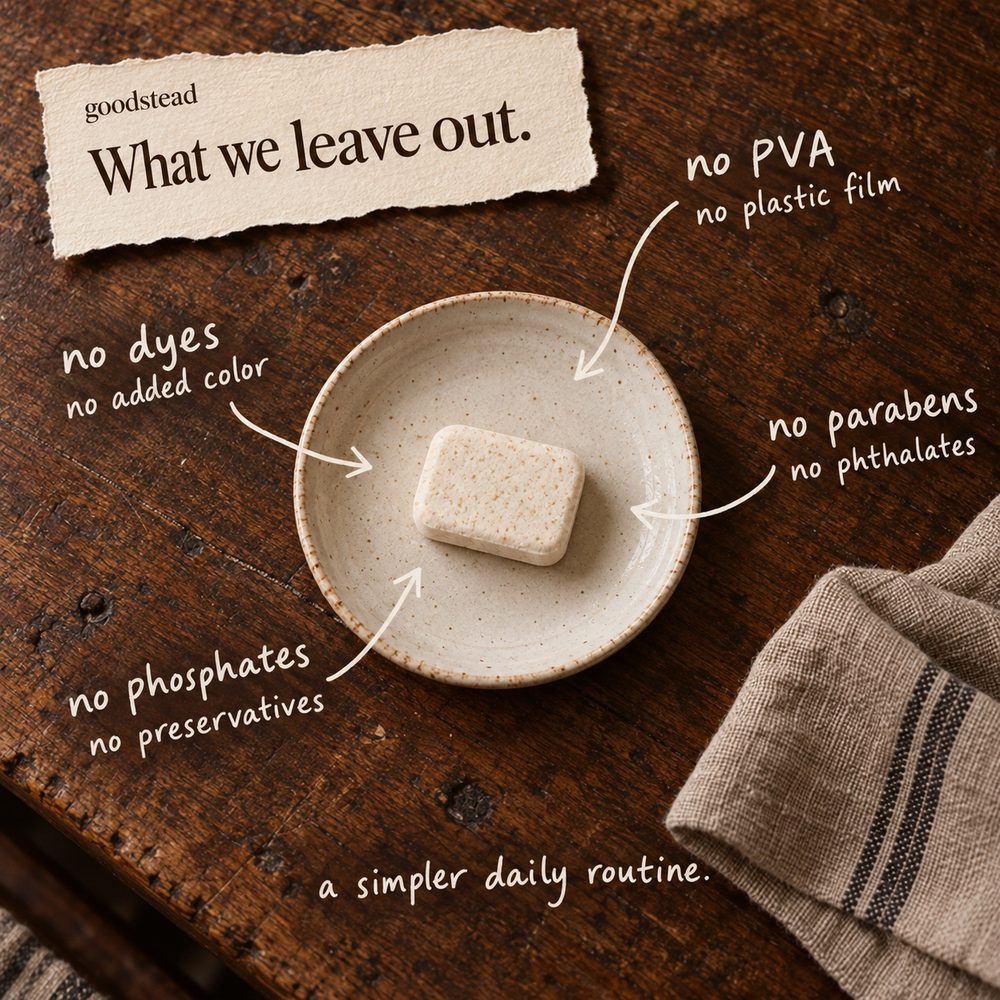 GOODSTEAD tablet without individual PVA film
