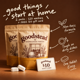 GOODSTEAD two packs — 120 washes and free $10 gift card