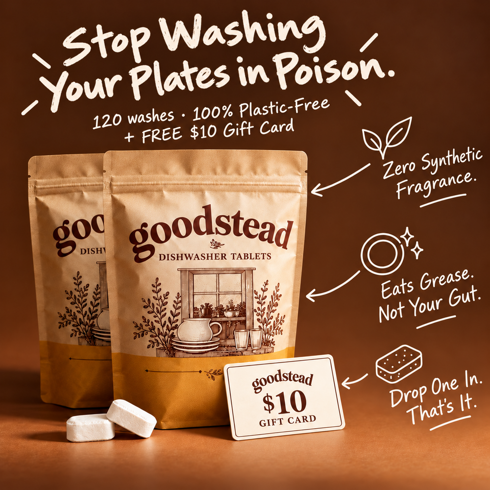 GOODSTEAD two-pack bundle: 120 washes, tablets and a $10 gift card